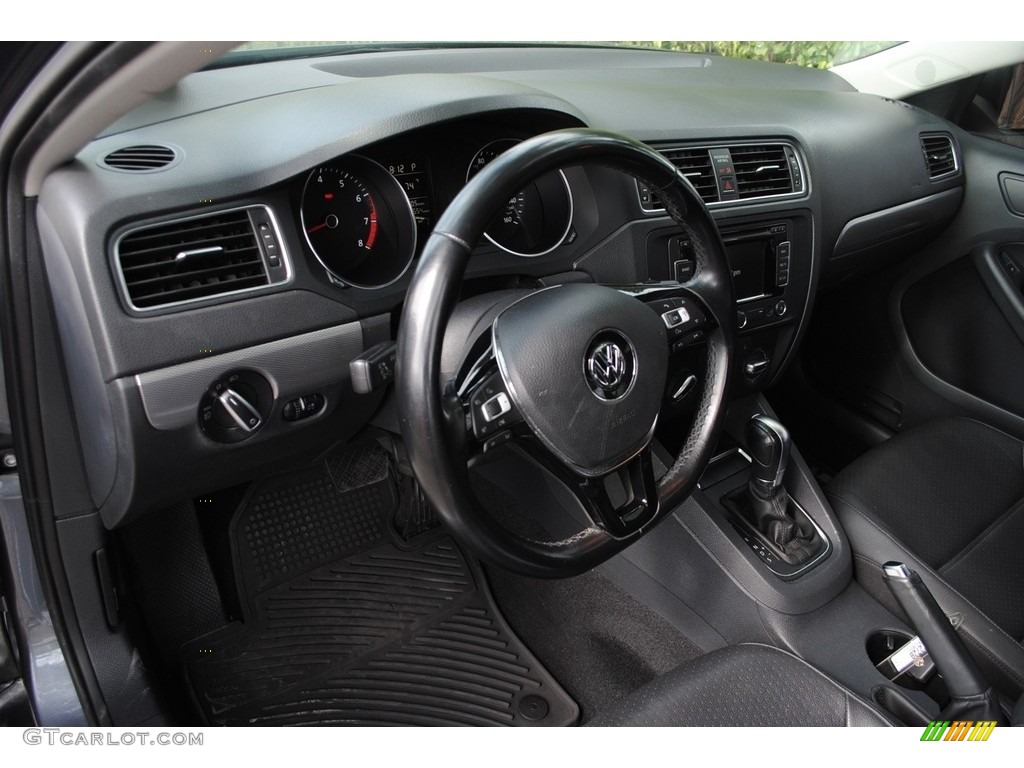 2015 Jetta SE Sedan - Platinum Gray Metallic / Titan Black photo #14