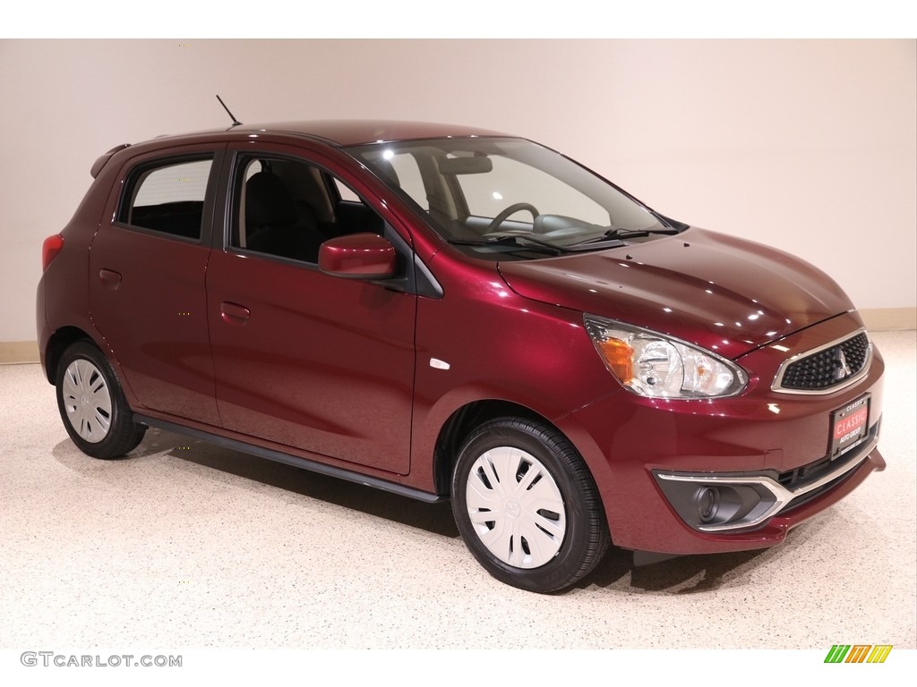 Wine Red 2018 Mitsubishi Mirage ES Exterior Photo #140770007