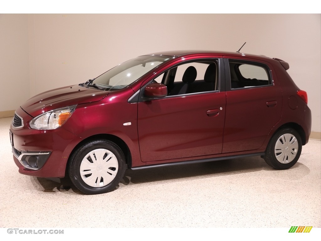 Wine Red 2018 Mitsubishi Mirage ES Exterior Photo #140770052