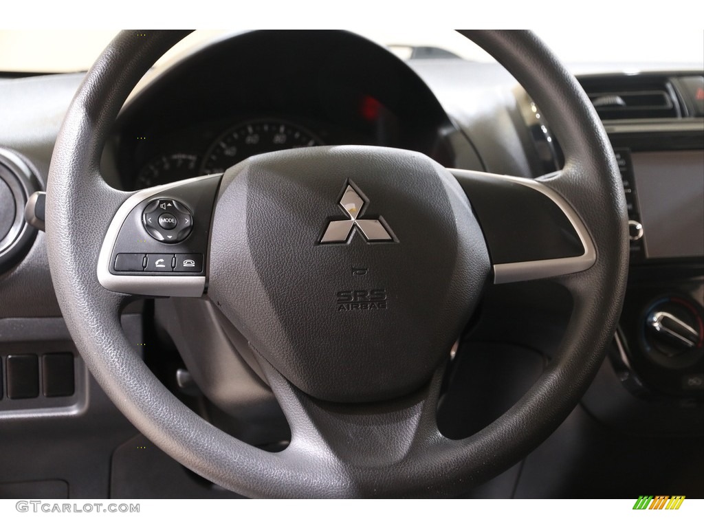2018 Mitsubishi Mirage ES Dark Gray Steering Wheel Photo #140770136
