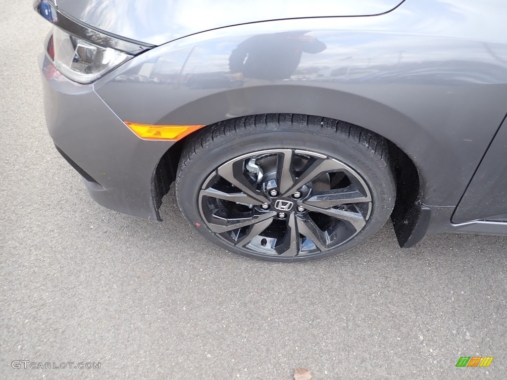 2021 Civic Sport Sedan - Modern Steel Metallic / Black photo #2