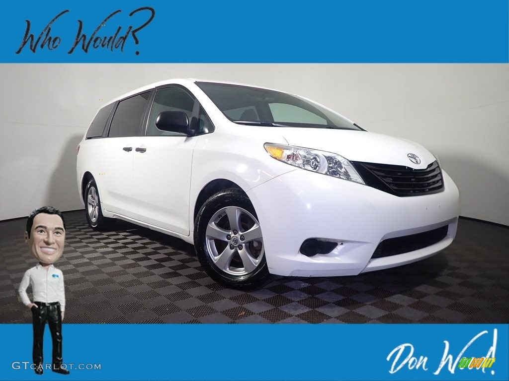 Super White Toyota Sienna