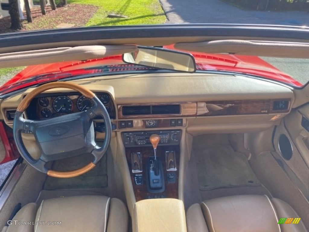 1996 Jaguar XJ XJS Convertible Coffee Dashboard Photo #140773706