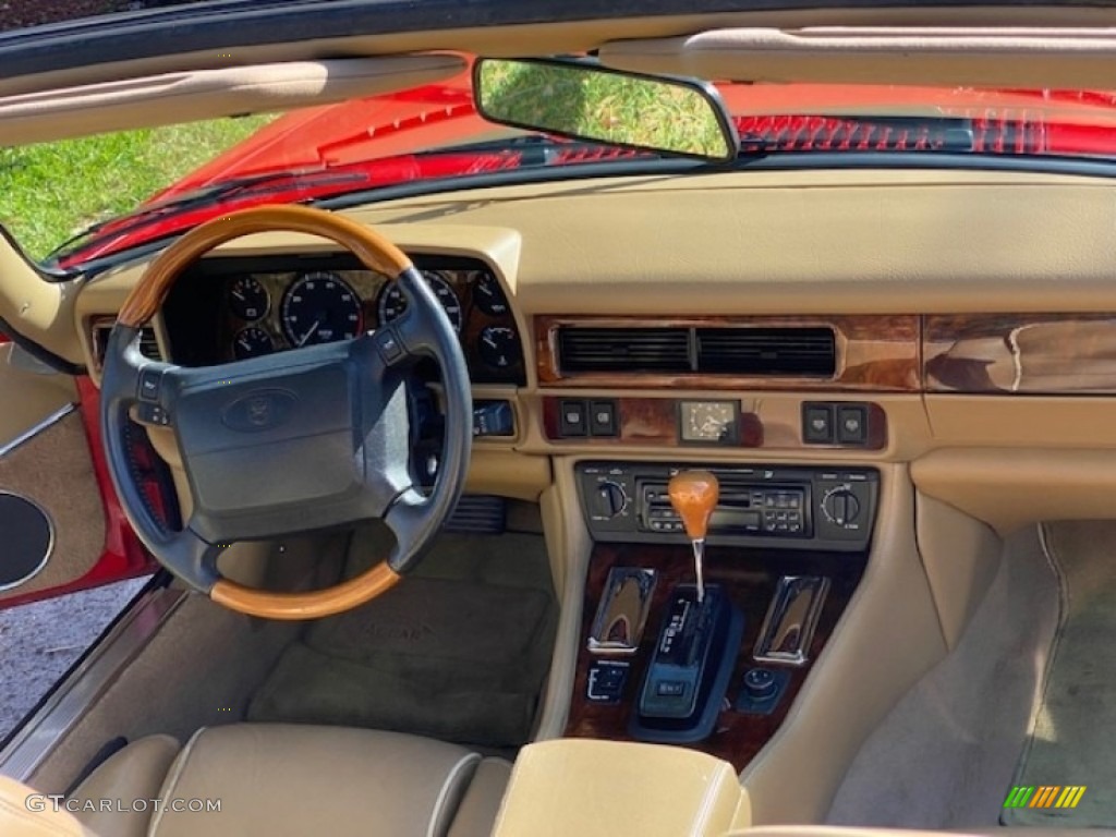 1996 Jaguar XJ XJS Convertible Coffee Dashboard Photo #140773952