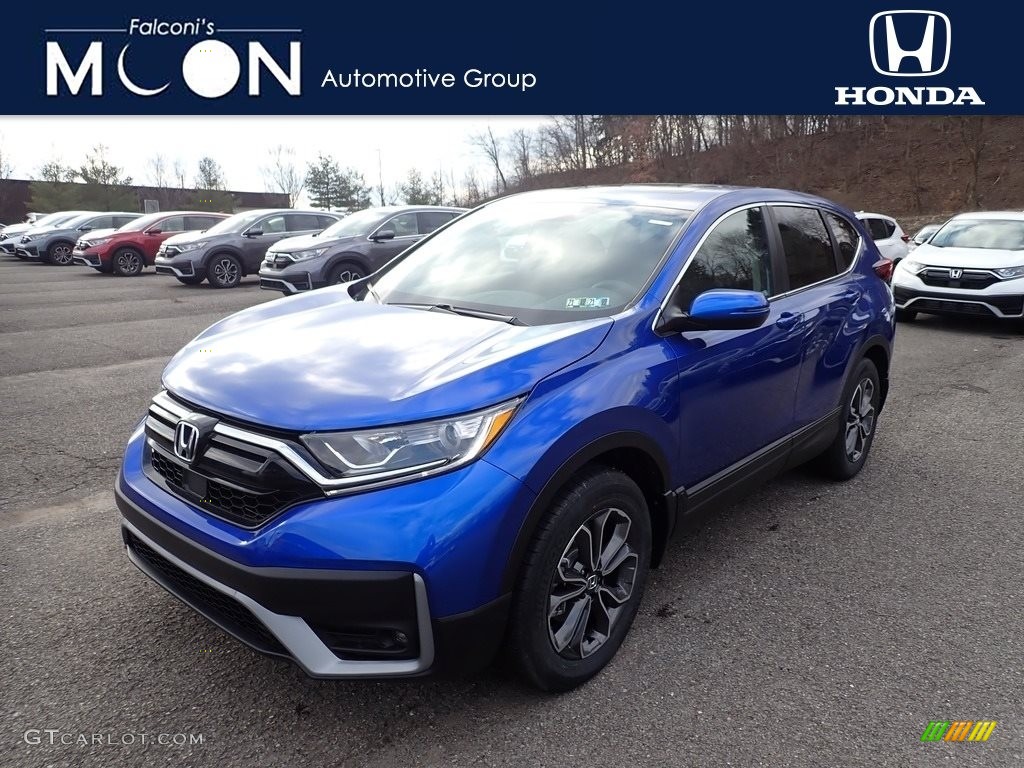 2021 CR-V EX AWD - Aegean Blue Metallic / Black photo #1