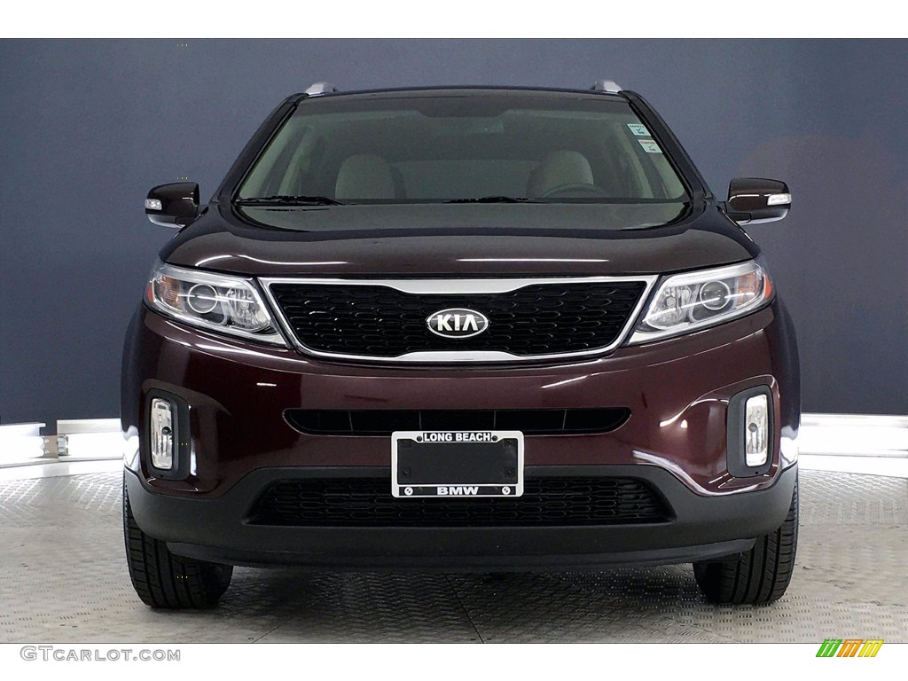 2014 Sorento LX - Dark Cherry / Beige photo #2