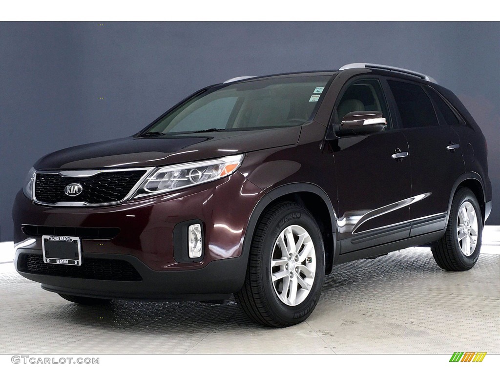 2014 Sorento LX - Dark Cherry / Beige photo #12