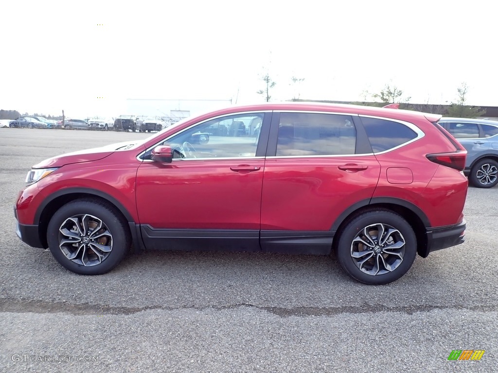 2021 CR-V EX AWD - Radiant Red Metallic / Gray photo #3