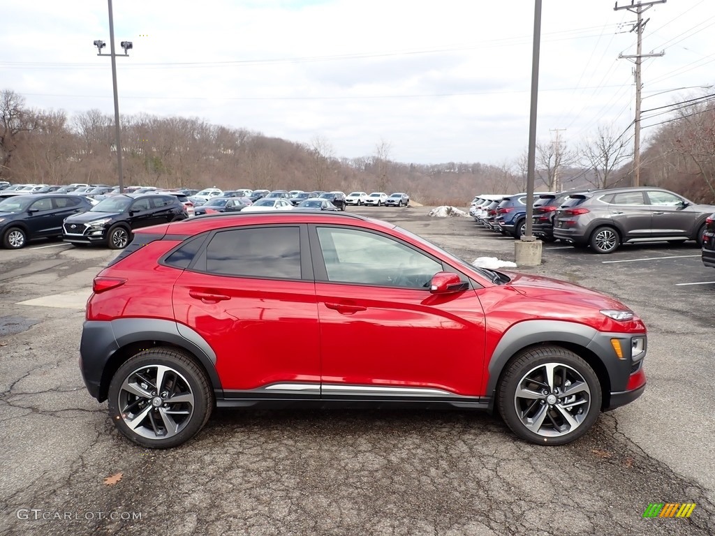 Pulse Red 2021 Hyundai Kona Ultimate AWD Exterior Photo #140776013