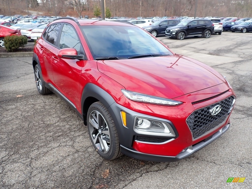 Pulse Red 2021 Hyundai Kona Ultimate AWD Exterior Photo #140776058