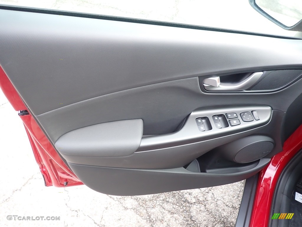 2021 Hyundai Kona Ultimate AWD Black Door Panel Photo #140776208