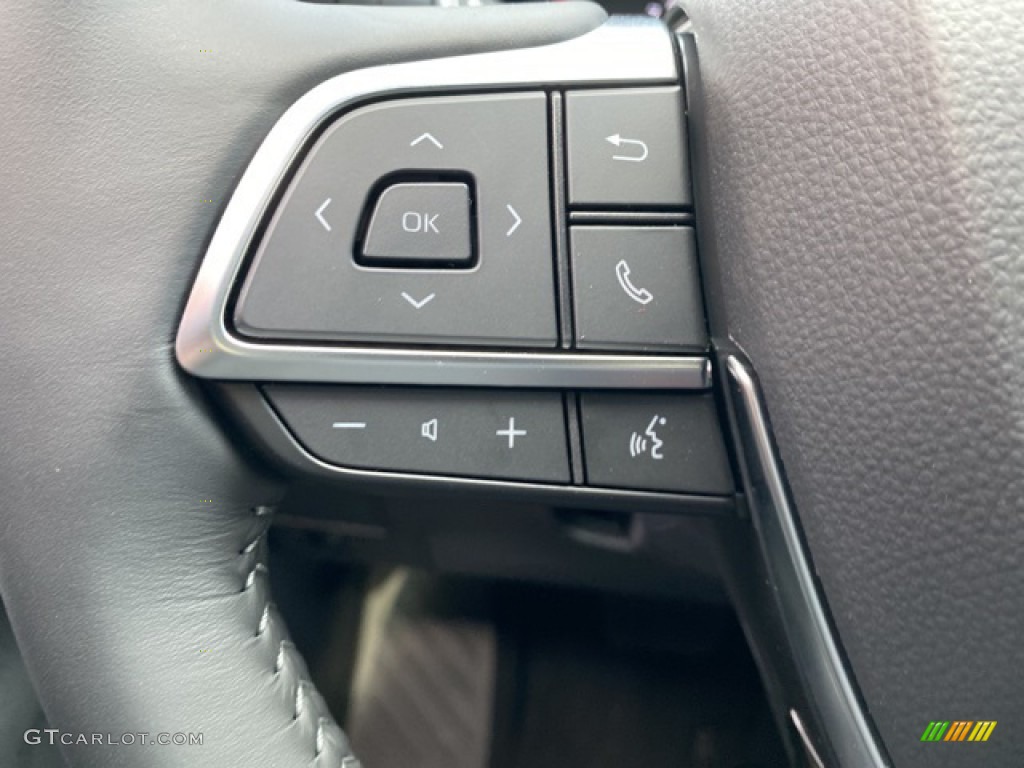 2021 Toyota Highlander XSE AWD Black Steering Wheel Photo #140776766