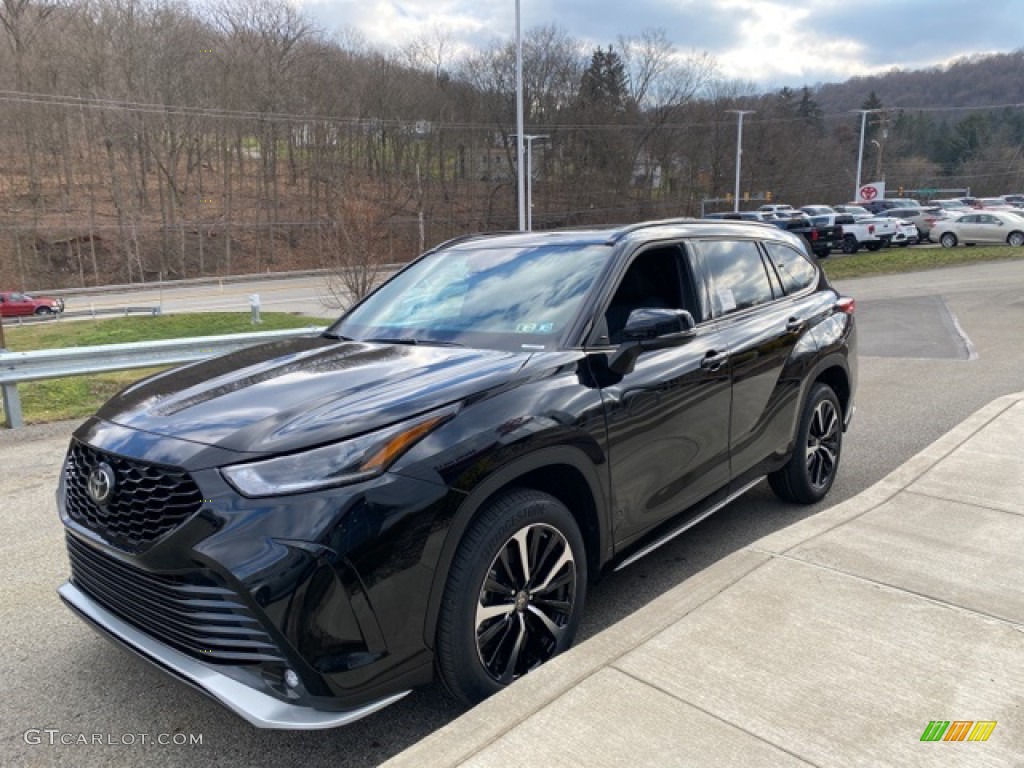 Midnight Black Metallic 2021 Toyota Highlander XSE AWD Exterior Photo #140776889