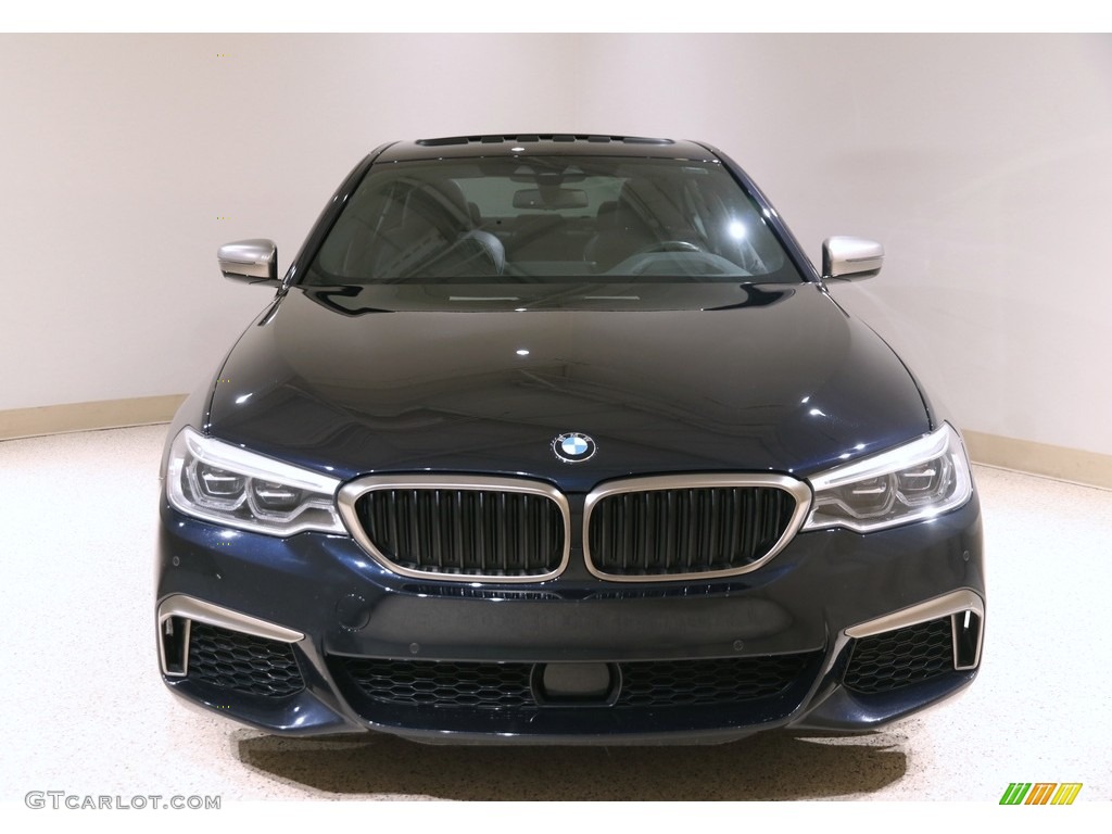 2018 5 Series M550i xDrive Sedan - Carbon Black Metallic / Black photo #2