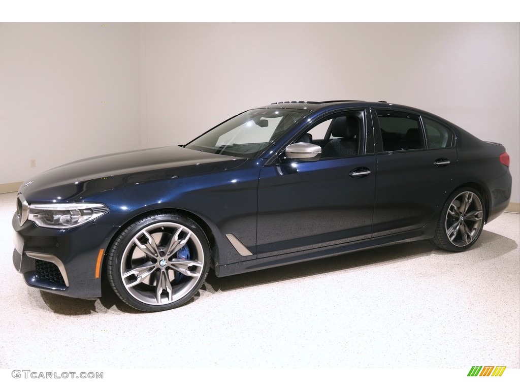 2018 5 Series M550i xDrive Sedan - Carbon Black Metallic / Black photo #3