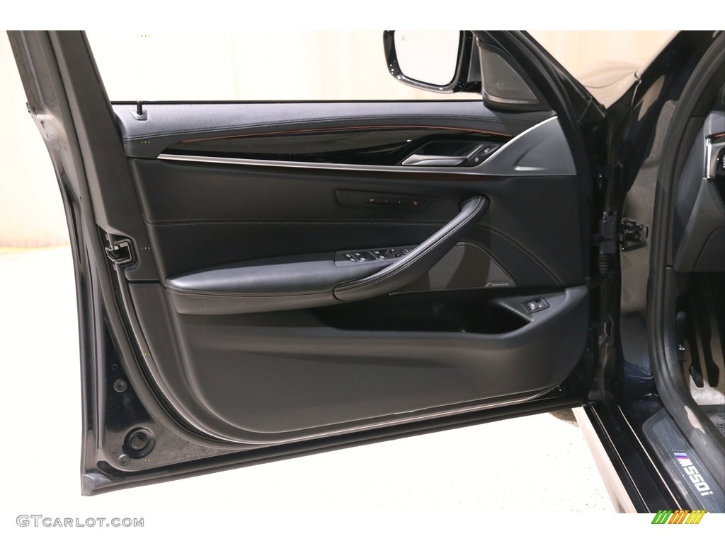 2018 5 Series M550i xDrive Sedan - Carbon Black Metallic / Black photo #4