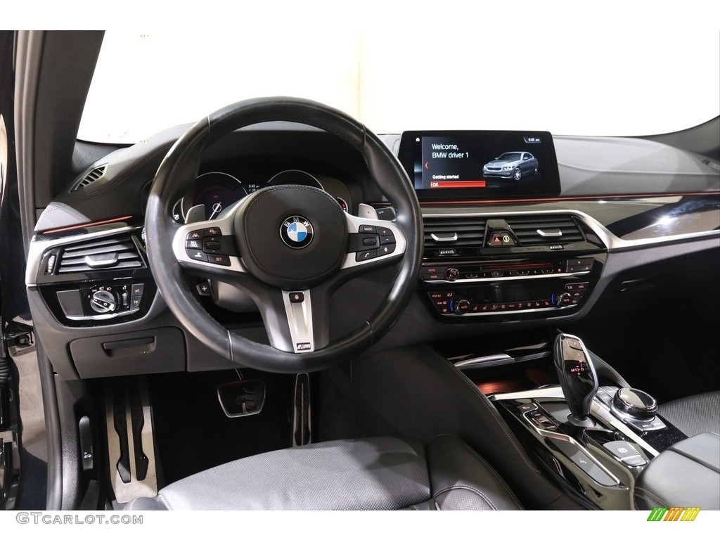 2018 5 Series M550i xDrive Sedan - Carbon Black Metallic / Black photo #8