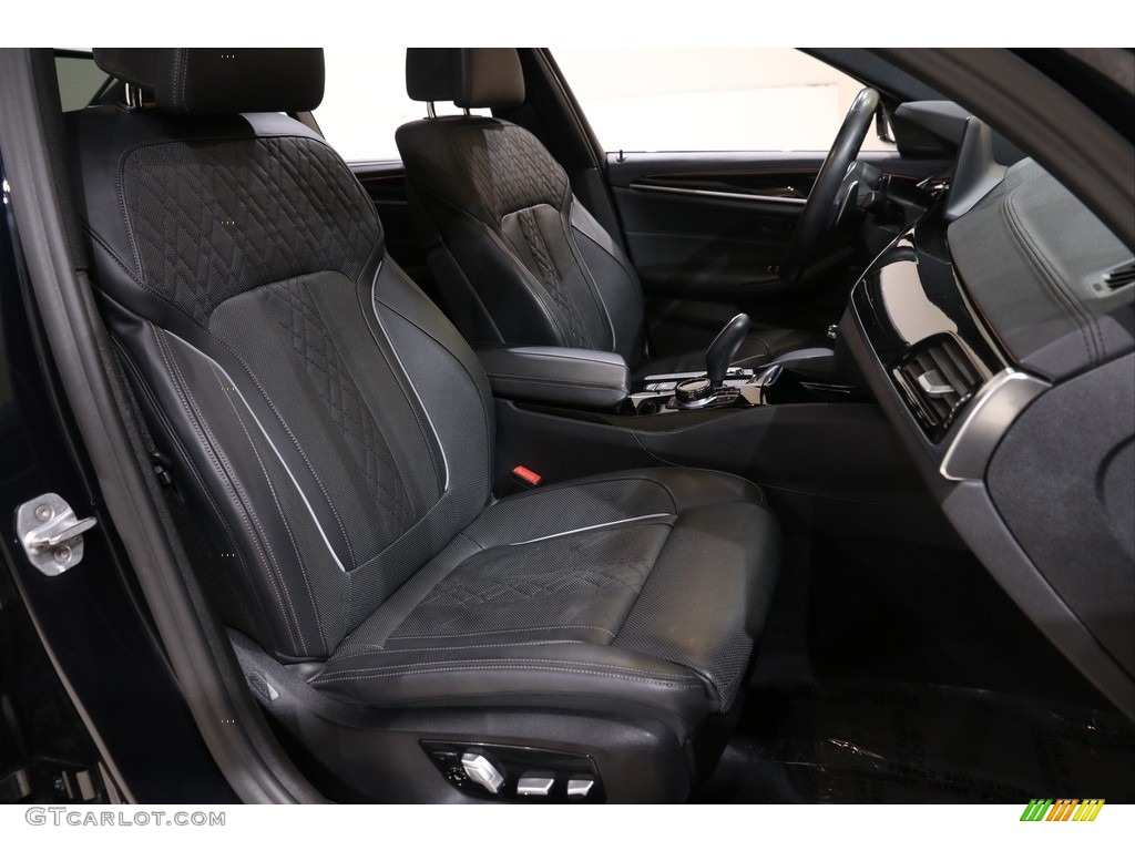 2018 5 Series M550i xDrive Sedan - Carbon Black Metallic / Black photo #24