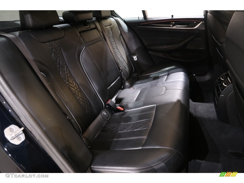 2018 5 Series M550i xDrive Sedan - Carbon Black Metallic / Black photo #25