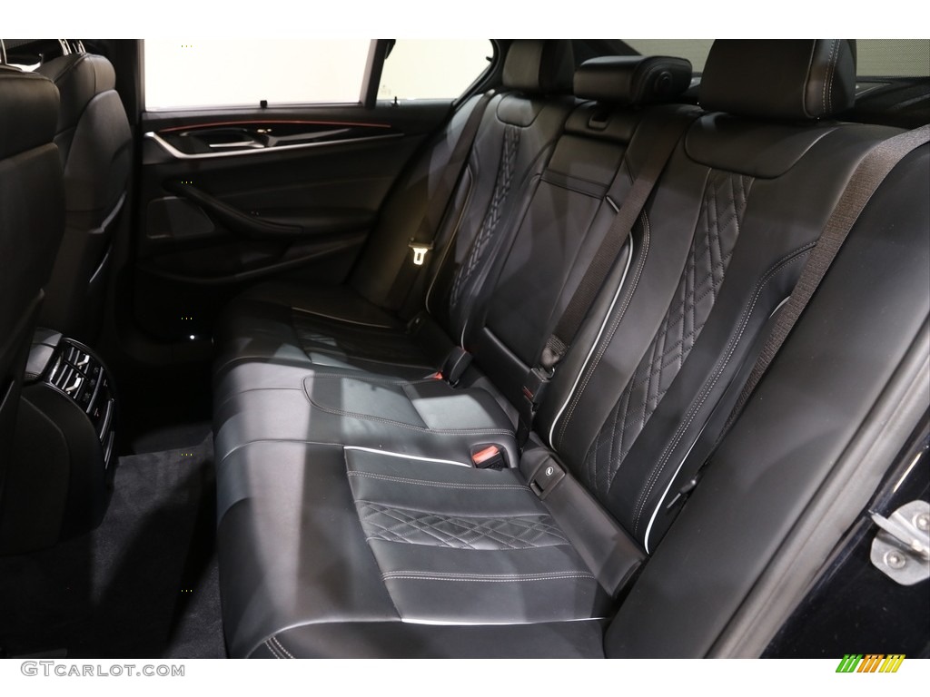 2018 5 Series M550i xDrive Sedan - Carbon Black Metallic / Black photo #28
