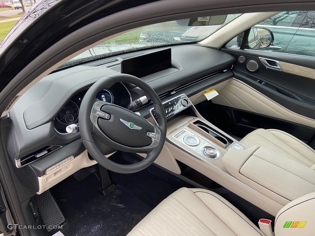 Beige/Black Interior 2021 Genesis GV80 2.5T AWD Photo #140779313