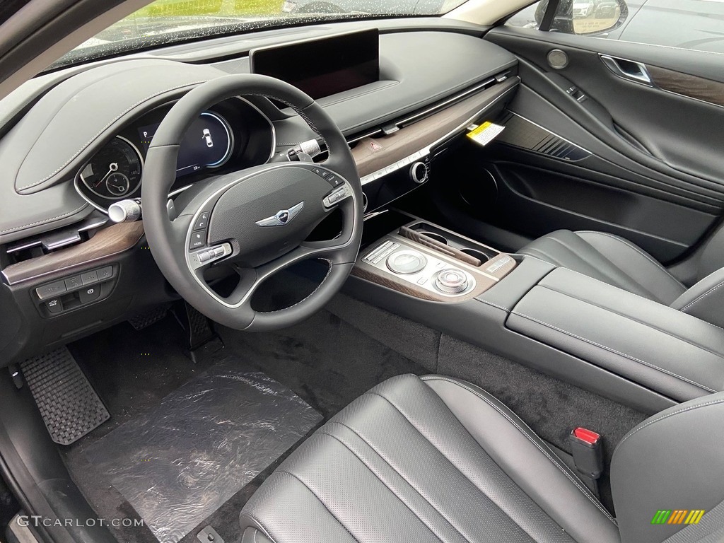 Black Interior 2021 Genesis G80 2.5T Photo #140779424