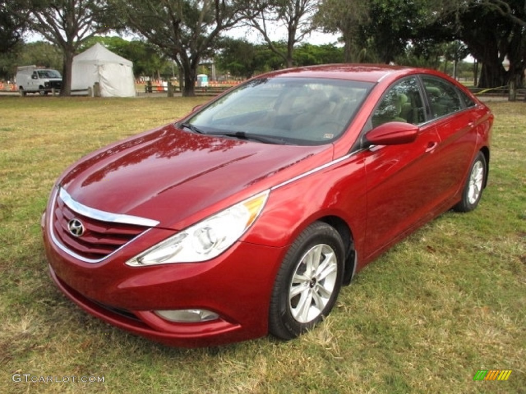 2013 Sonata GLS - Sparkling Ruby / Camel photo #1
