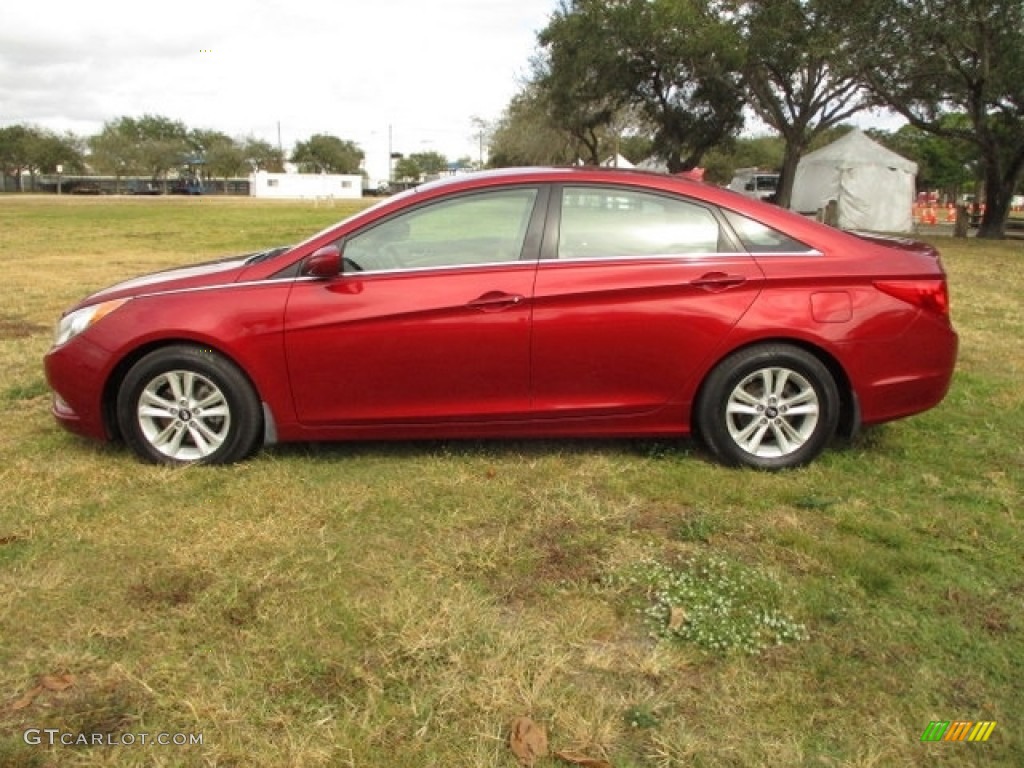 2013 Sonata GLS - Sparkling Ruby / Camel photo #3