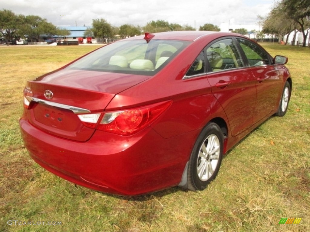 2013 Sonata GLS - Sparkling Ruby / Camel photo #7