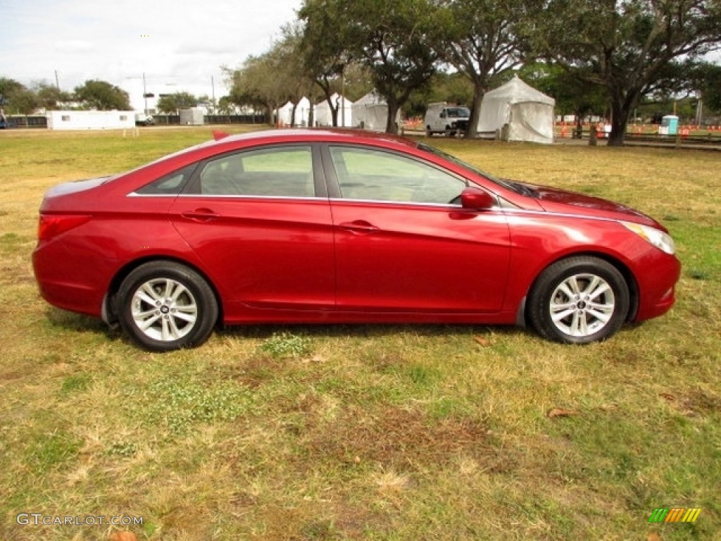 2013 Sonata GLS - Sparkling Ruby / Camel photo #9