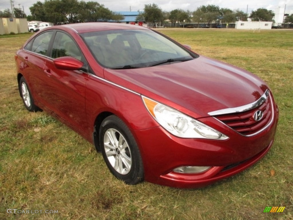 2013 Sonata GLS - Sparkling Ruby / Camel photo #11