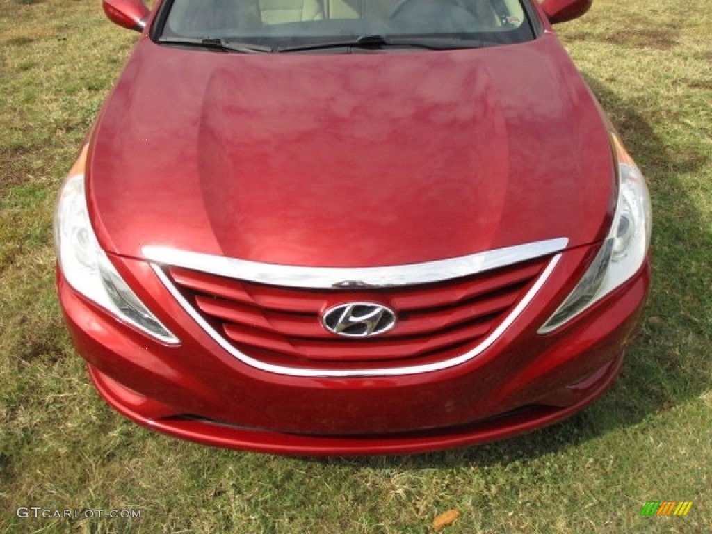 2013 Sonata GLS - Sparkling Ruby / Camel photo #39