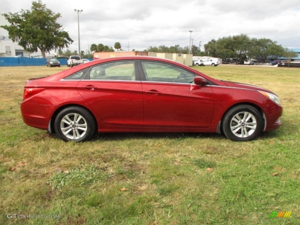 2013 Sonata GLS - Sparkling Ruby / Camel photo #46