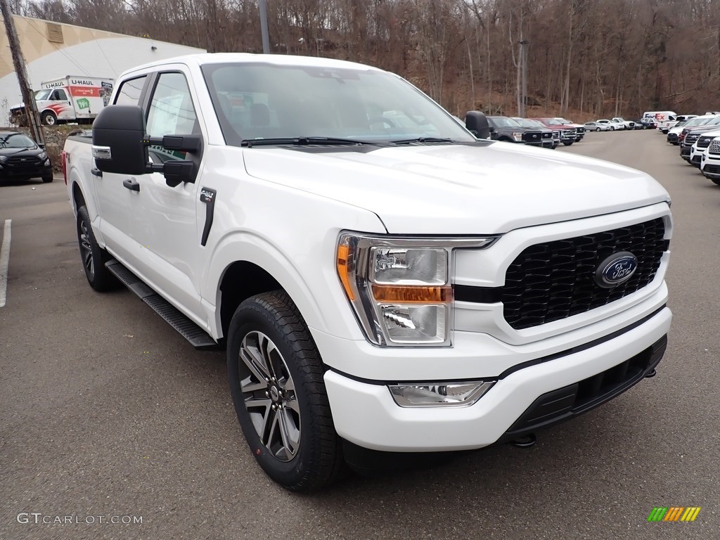 Oxford White 2021 Ford F150 STX SuperCrew 4x4 Exterior Photo #140780474