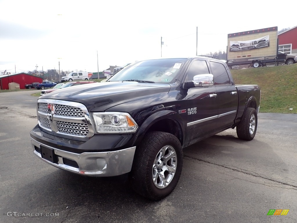 2015 1500 Laramie Crew Cab 4x4 - Black / Black photo #1