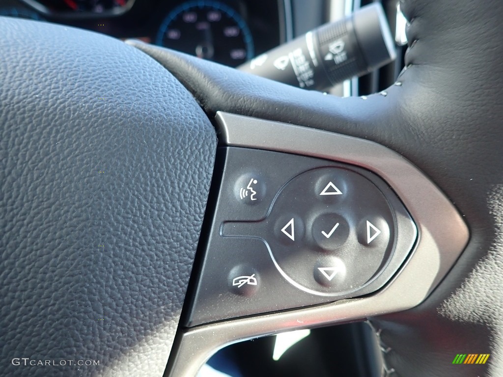 2021 Chevrolet Colorado Z71 Crew Cab 4x4 Jet Black Steering Wheel Photo #140782178