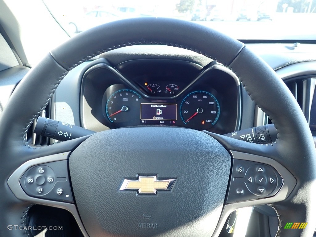 2021 Chevrolet Colorado Z71 Crew Cab 4x4 Jet Black Steering Wheel Photo #140782232