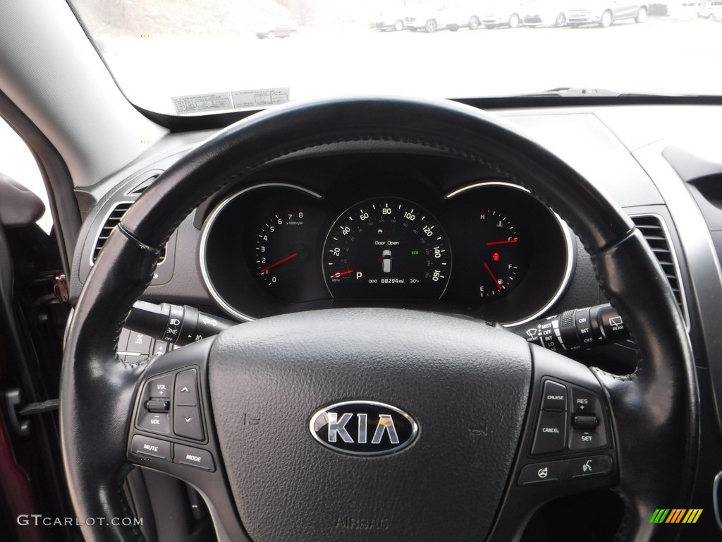 2015 Kia Sorento EX AWD Black Steering Wheel Photo #140782988