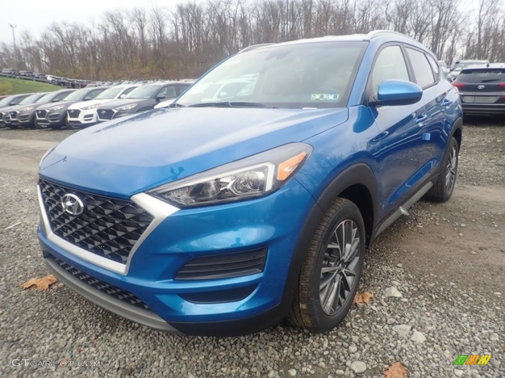 2021 Tucson SEL AWD - Aqua Blue / Black photo #8