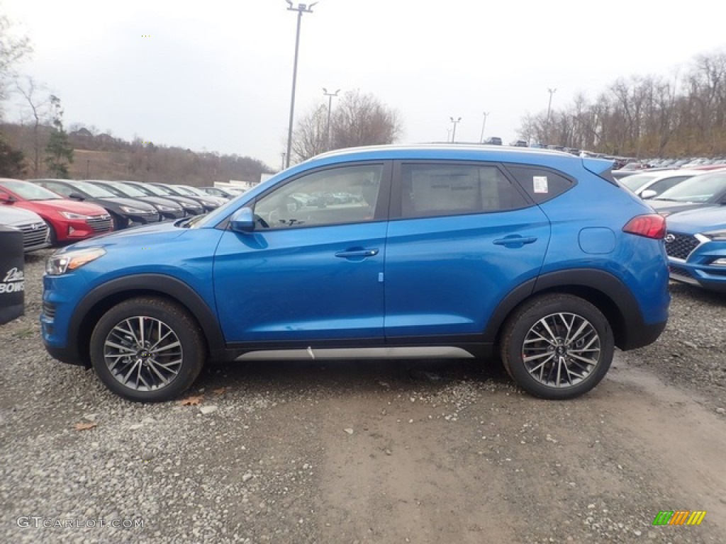 Aqua Blue 2021 Hyundai Tucson SEL AWD Exterior Photo #140783252