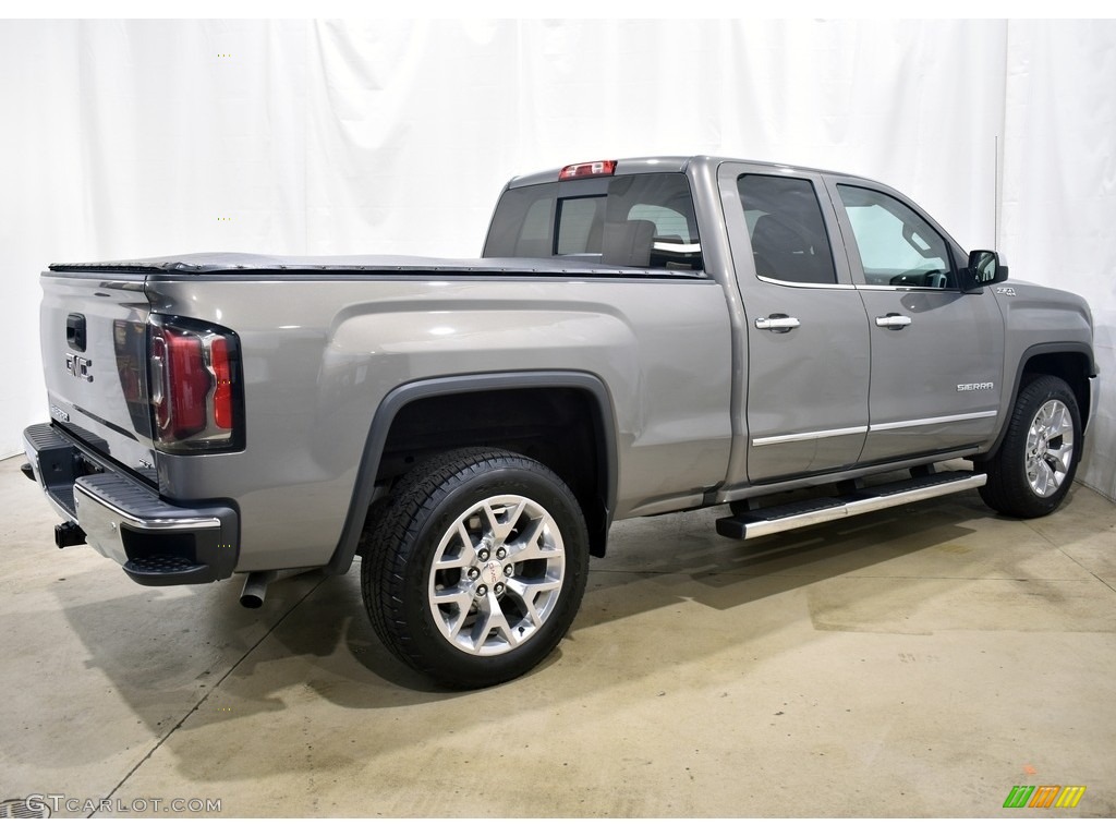 2017 Sierra 1500 SLT Double Cab 4WD - Pepperdust Metallic / Jet Black photo #2