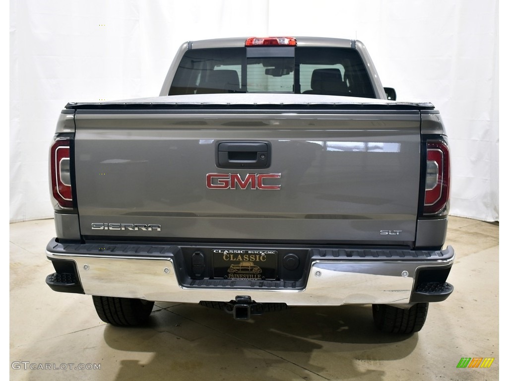 2017 Sierra 1500 SLT Double Cab 4WD - Pepperdust Metallic / Jet Black photo #3