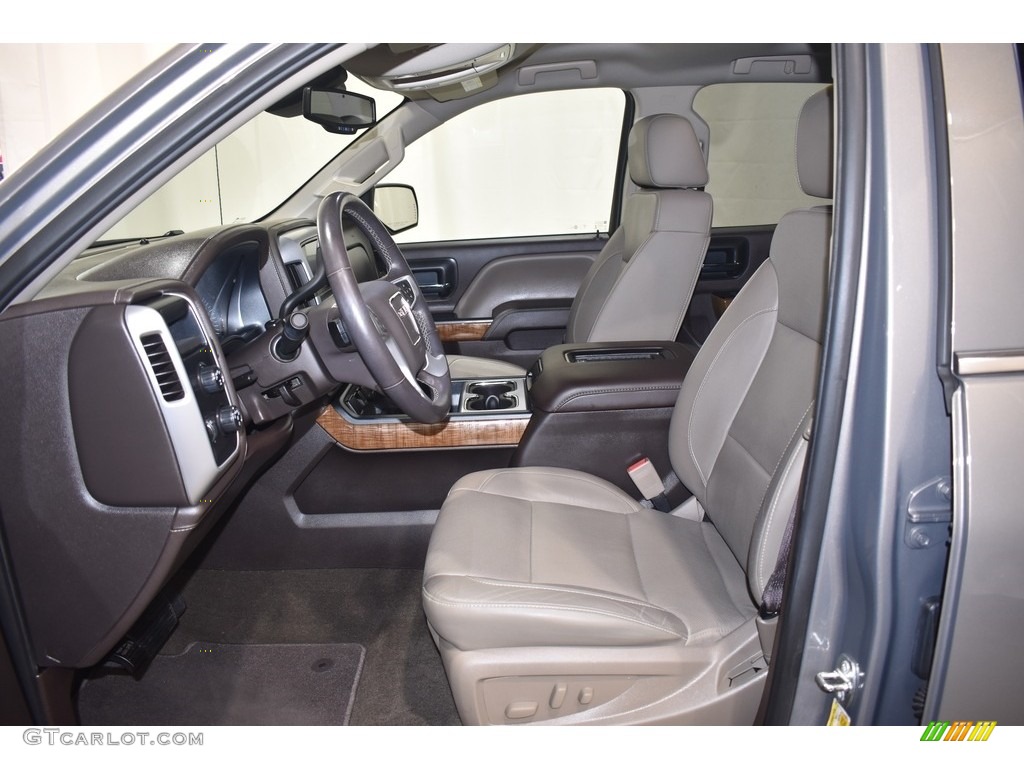 2017 Sierra 1500 SLT Double Cab 4WD - Pepperdust Metallic / Jet Black photo #7