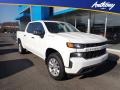 2021 Summit White Chevrolet Silverado 1500 Custom Crew Cab 4x4  photo #1