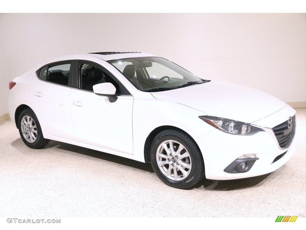 Snowflake White Pearl Mica 2015 Mazda MAZDA3 i Grand Touring 4 Door Exterior Photo #140785454