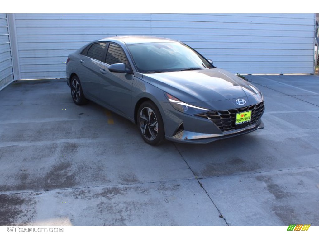 2021 Elantra SEL - Electric Shadow / Medium Gray photo #2