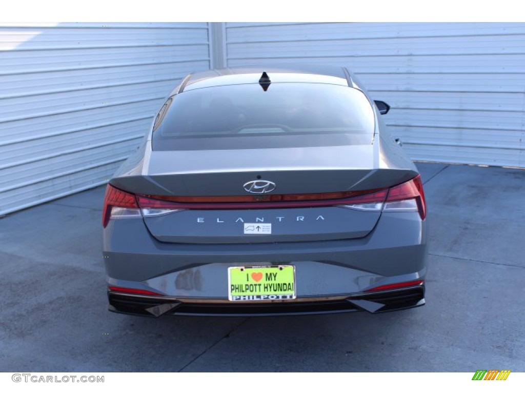 2021 Elantra SEL - Electric Shadow / Medium Gray photo #7