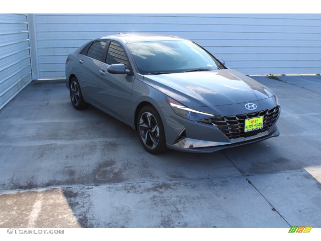 2021 Elantra SEL - Electric Shadow / Medium Gray photo #2