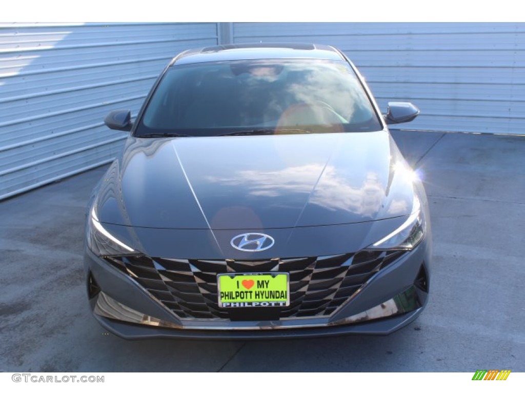 2021 Elantra SEL - Electric Shadow / Medium Gray photo #3