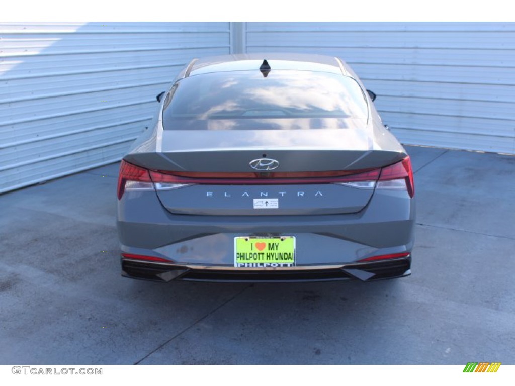 2021 Elantra SEL - Electric Shadow / Medium Gray photo #7